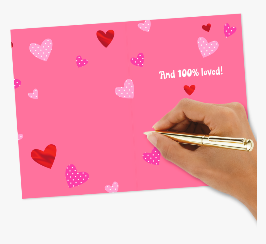 Valentines Day Card Png - Heart, Transparent Png, Free Download
