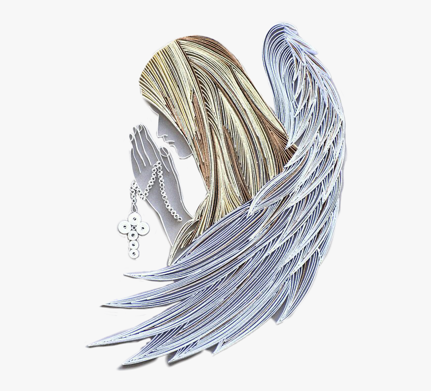 #ftstickers #praying #angel - Angel Wings Quilling, HD Png Download, Free Download