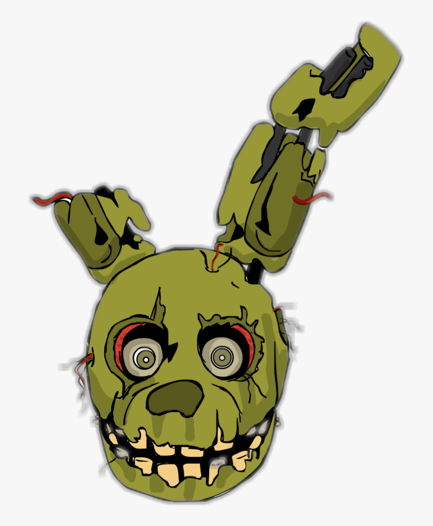 Png Royalty Free Stock Bonnie Sticker By Psych Sfm - Five Nights At Freddy's Springtrap Head, Transparent Png, Free Download