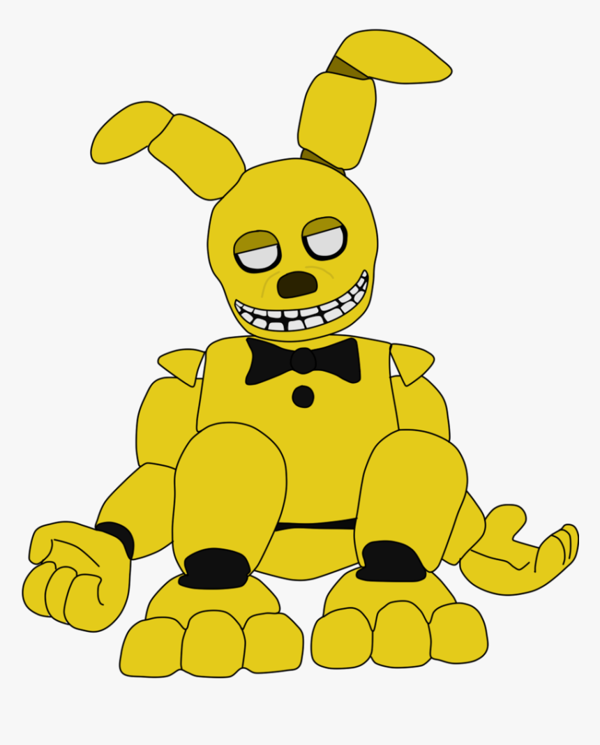 Collection Of Free Springtrap - Spring Bonnie Suit Drawing, HD Png Download, Free Download