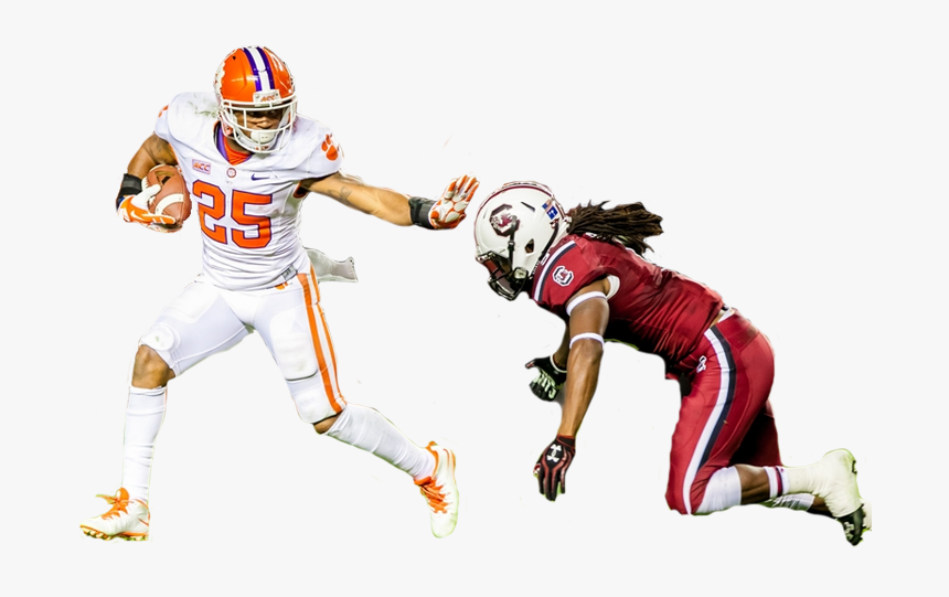 South Carolina Vs Clemson - Football Player Tackling Png, Transparent Png, Free Download