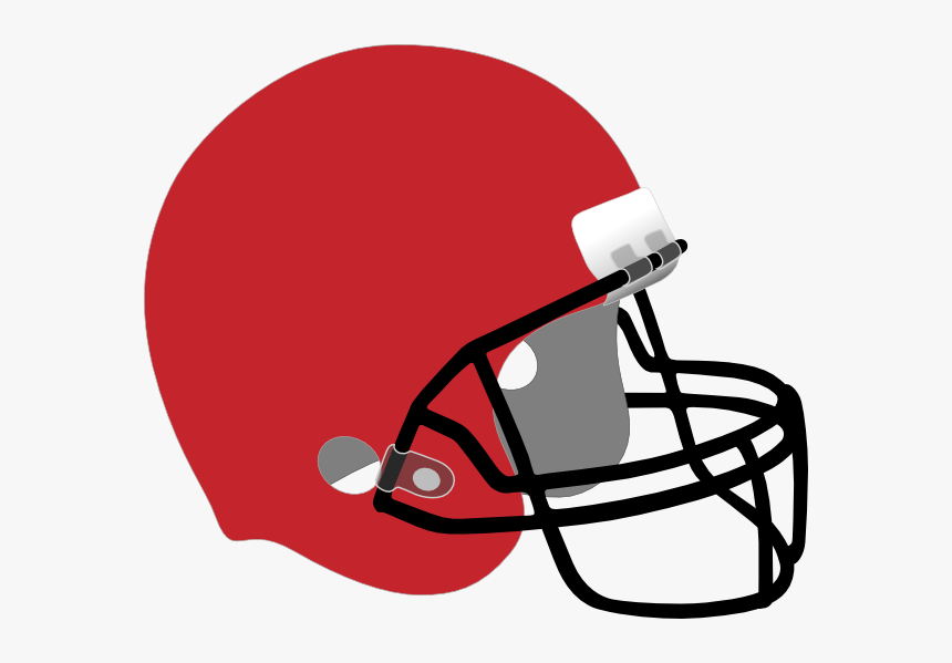 Helmet Clipart Clemson - Red Football Helmet Clip Art, HD Png Download, Free Download