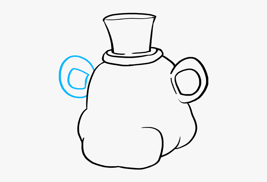 How To Draw Freddy Fazbear At Five Nights At Freddy"s - Drawing Face Five Nights At Freddy's, HD Png Download, Free Download