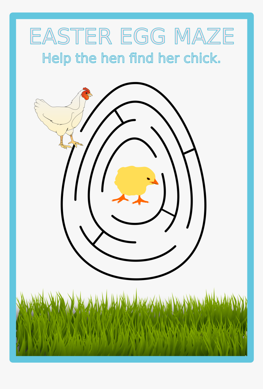 Easter Egg Maze Clip Arts - Afl Football Field Template, HD Png Download, Free Download