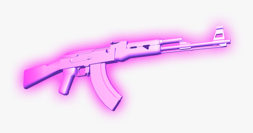 Weapons Ak47 Pink Love Peace - Pink Ak 47 Cartoon, HD Png Download, Free Download