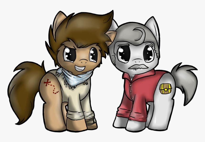 Sweetscribblez, Nathan Drake, Ponified, Safe, Uncharted, - Cartoon, HD Png Download, Free Download