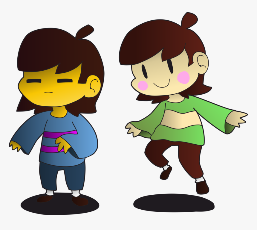 Undertale Frisk And Chara Png, Transparent Png, Free Download