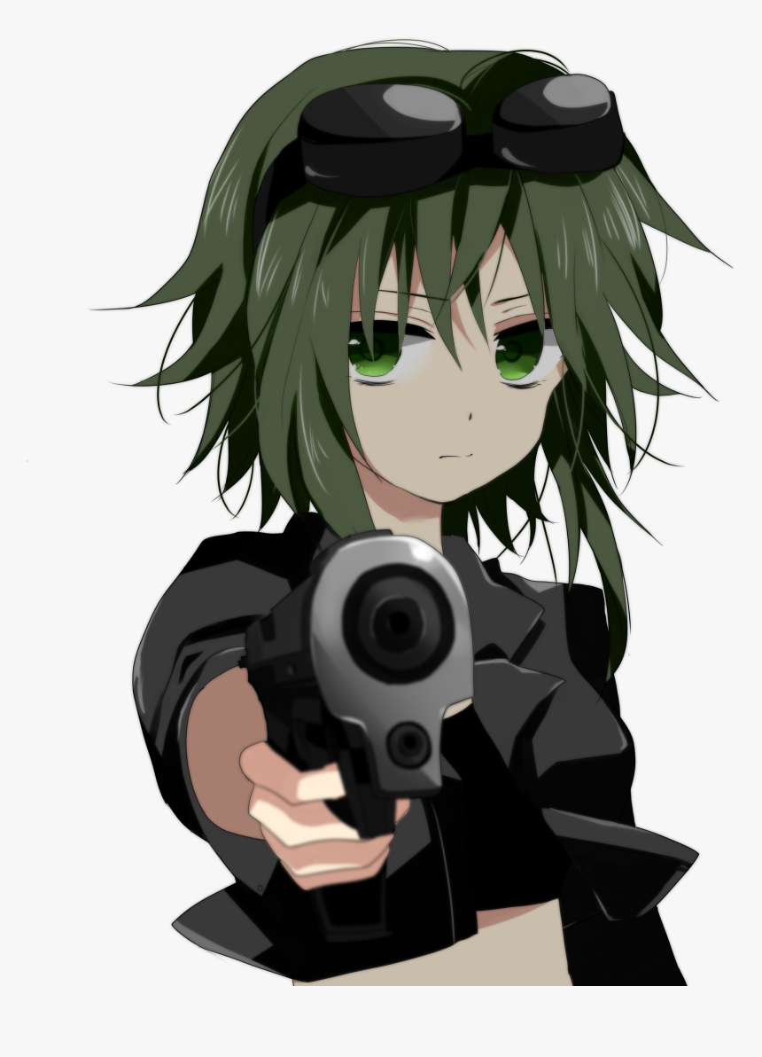 Gumi Vocaloid With A Gun, HD Png Download, Free Download