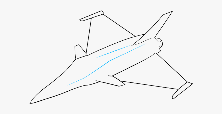 How To Draw Jet - Draw A Fighter Jet, HD Png Download, Free Download