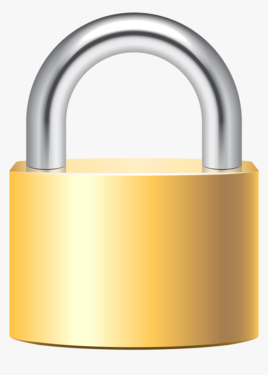 Padlock Gold Clip Art - Padlock Clipart, HD Png Download, Free Download