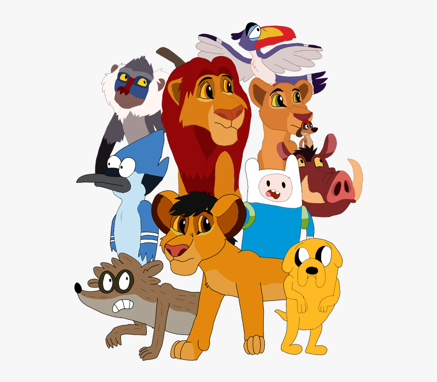 The Gang In Chris The Lion Return To Pride Rock By - Cartoon, HD Png Download, Free Download