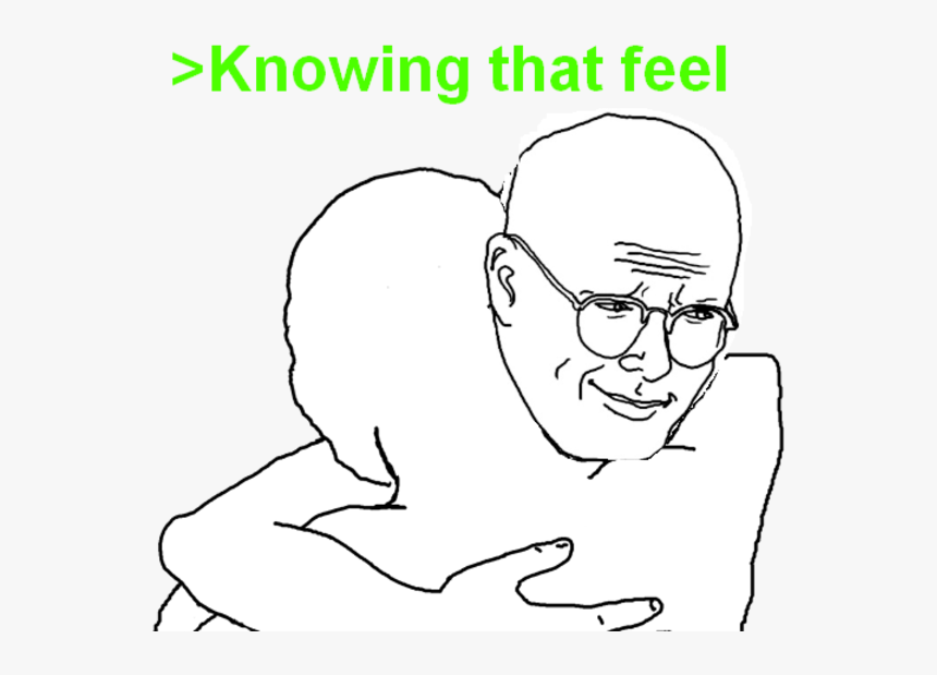 Knowing That Feel Face White Facial Expression Person - Feel You Bro Hug, HD Png Download, Free Download