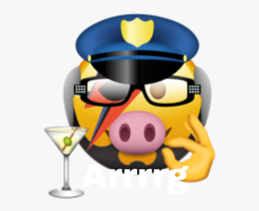 #emoji #police #pirate #pig #freetoedit - Cartoon, HD Png Download, Free Download