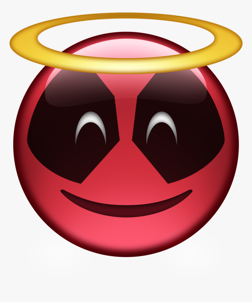 Deadpool Happy Emoji, HD Png Download, Free Download