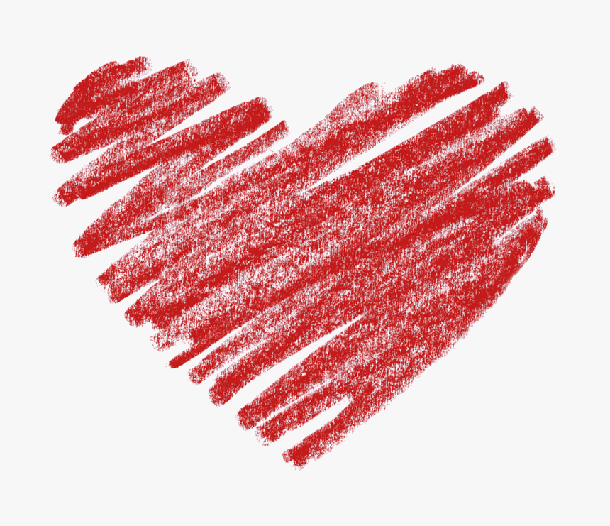 Transparent Crayon Heart Png - Transparent Background Chalk Heart Png, Png Download, Free Download