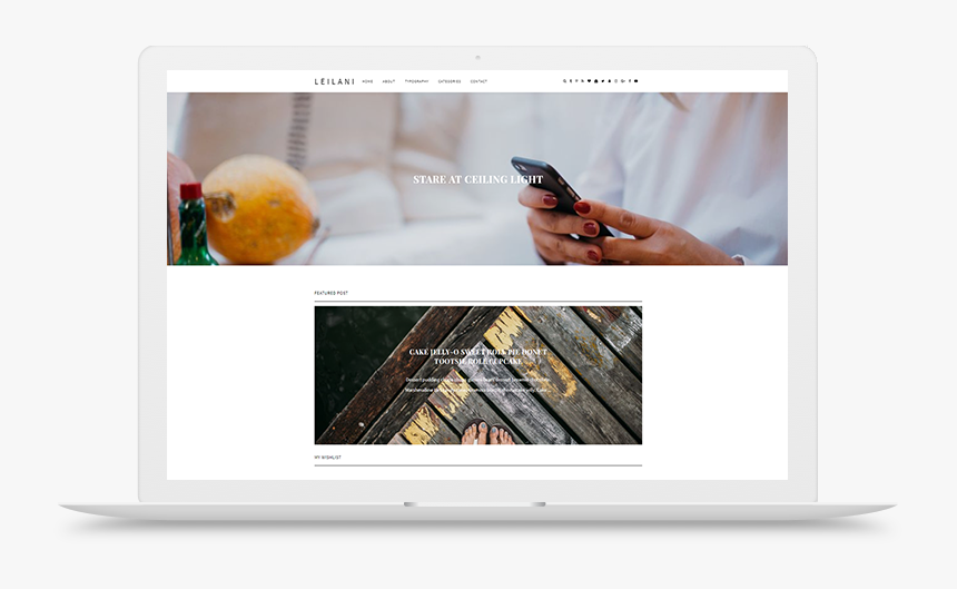 Leilani Blogger Template Theme Slider Left Right Layout - Slider Layout, HD Png Download, Free Download