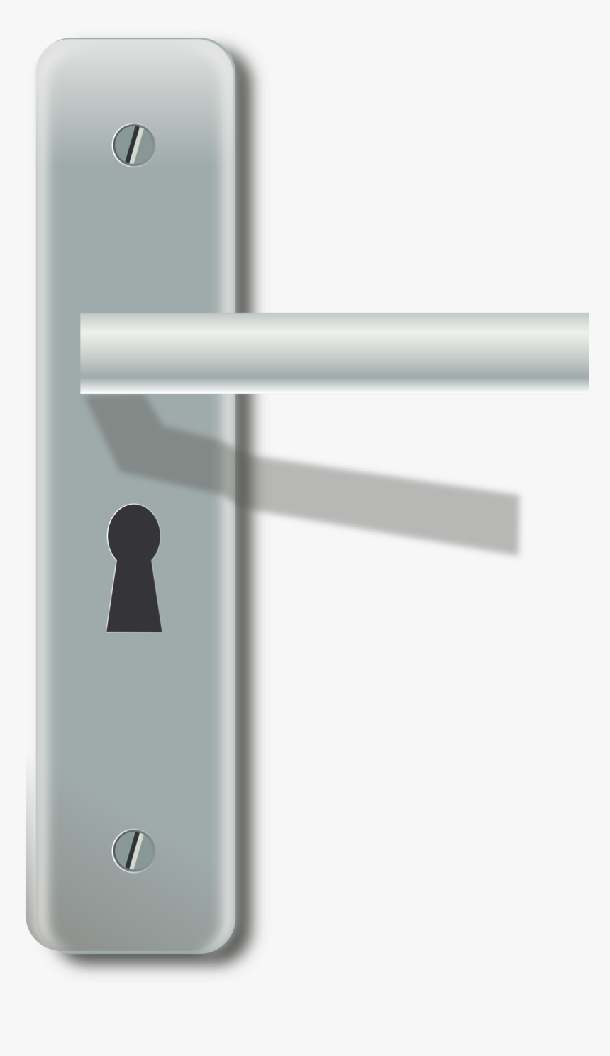 Door-latch With Lock Clip Arts - Latch Png, Transparent Png, Free Download