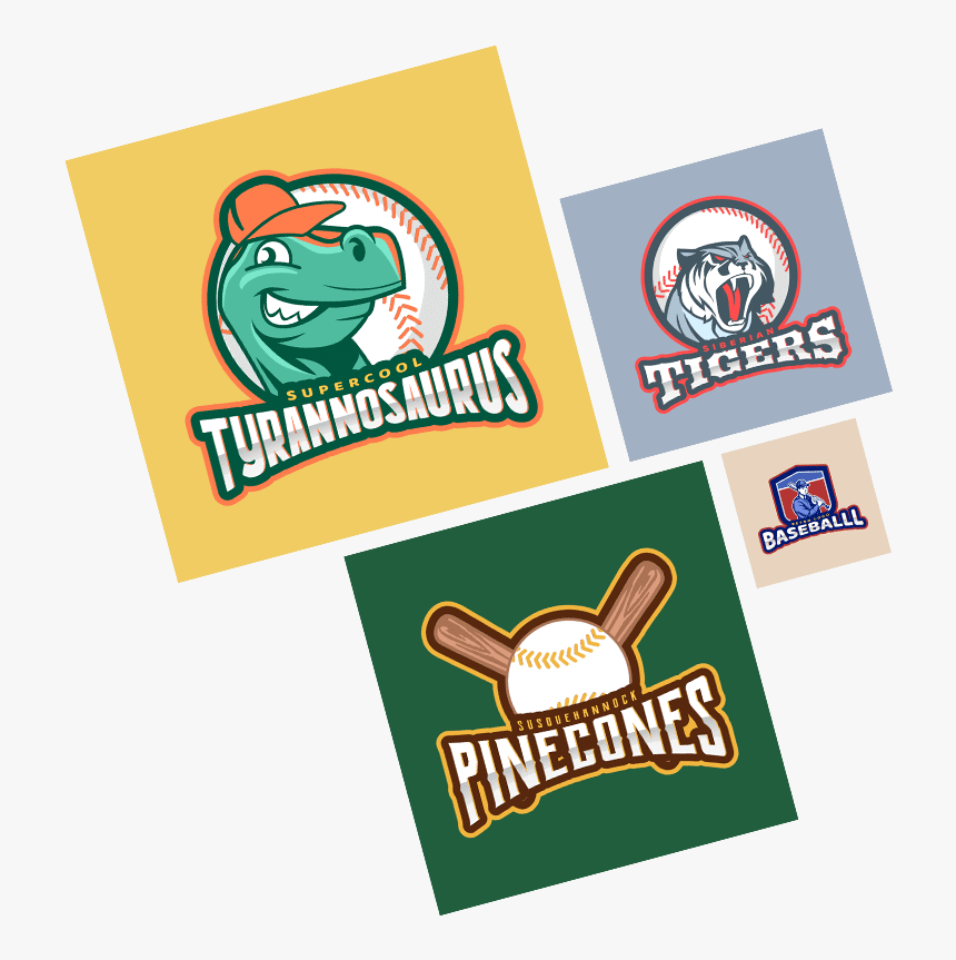 Baseball Logo Maker Examples Min, HD Png Download, Free Download