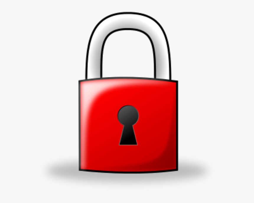 Transparent Lock Clipart - Red Lock Clipart Transparent, HD Png Download, Free Download
