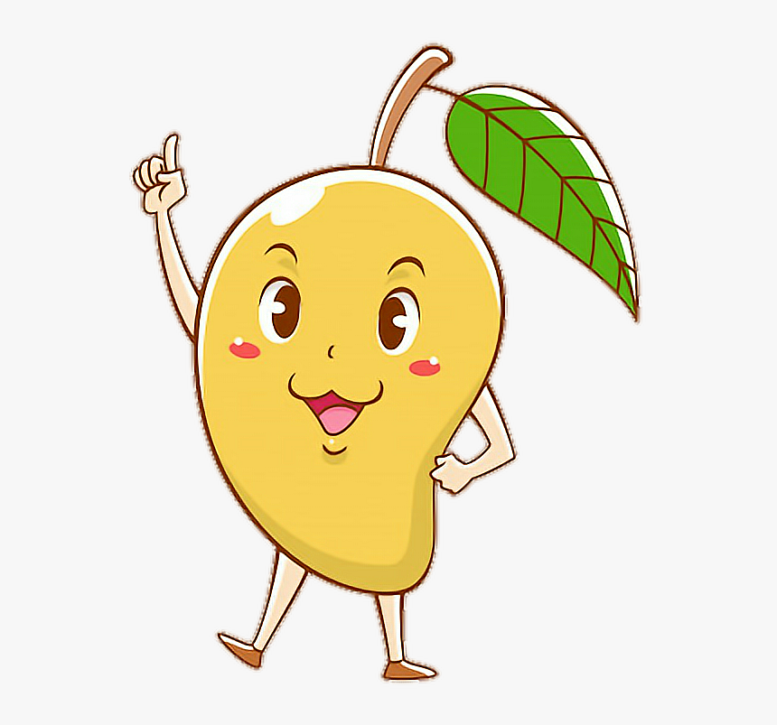 Cartoon Mango With Face , Transparent Cartoons - Cartoon Mango With Face,  HD Png Download - kindpng