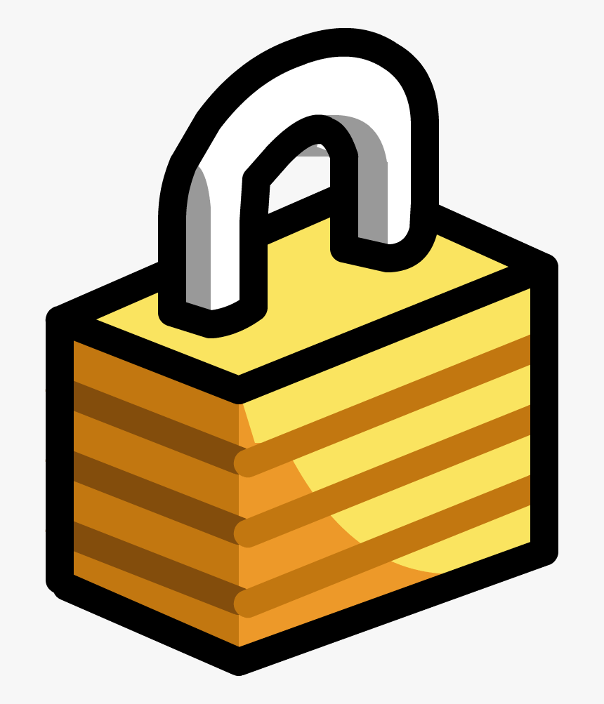 Transparent Lock Clipart Png - Club Penguin Dead Penguin, Png Download, Free Download