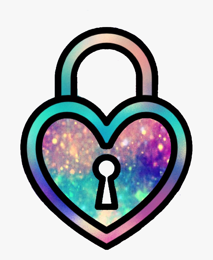 #ftedtickers #heart #love #locks #pastel #glitter #sparkle - Cute Clipart Lock, HD Png Download, Free Download