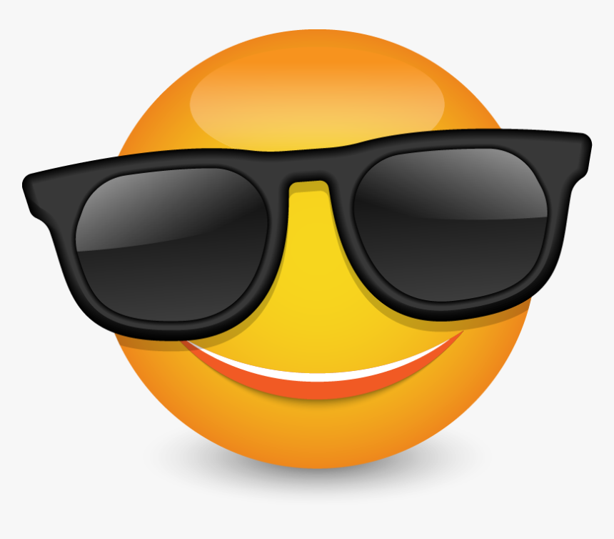 Transparent Shades Clipart - Cool Emoticons, HD Png Download, Free Download