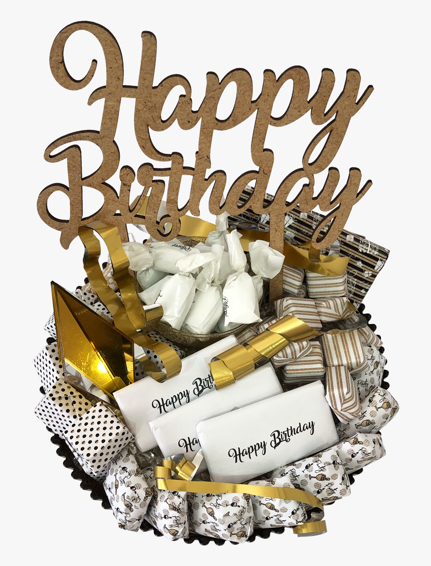 Load Image Into Gallery Viewer, Birthday Gold And Confetti - Black And Gold Cake Transparent, HD Png Download, Free Download