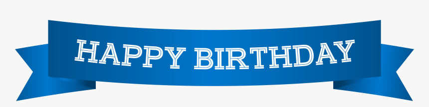 Happy Birthday Blue Png - Happy Birthday Banner Blue, Transparent Png, Free Download