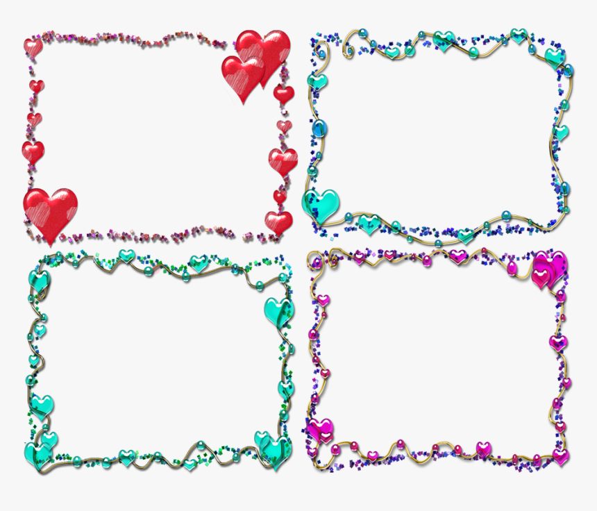 Curly Frame Clip Tattoo Pictures To Pin On Pinterest - Border Designs With Glitters, HD Png Download, Free Download