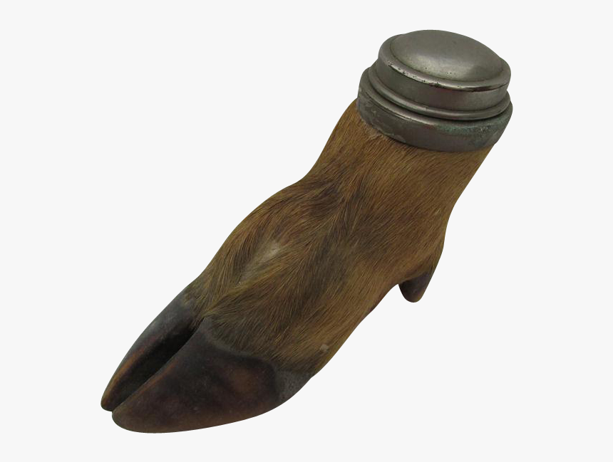 Rare Antique Deer Inkwell Paddle- - Paddle, HD Png Download, Free Download