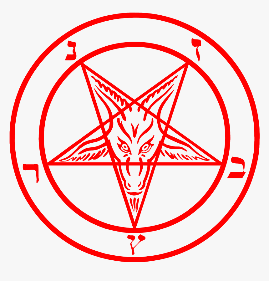Satanic Drawing Woman - Baphomet Png, Transparent Png, Free Download
