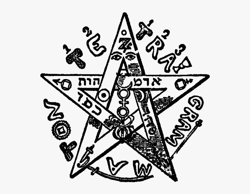 Pentagram Eliphas Levi - Tetragrammaton Pentagram, HD Png Download, Free Download