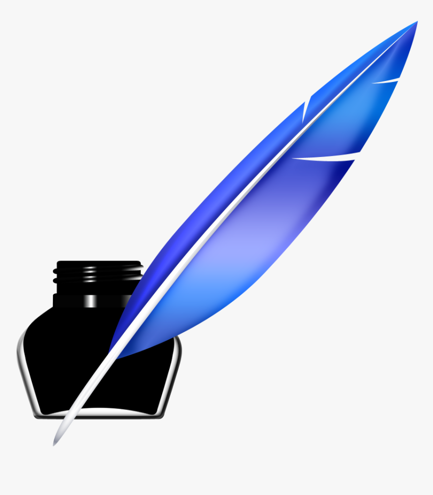 Quill Pen And Inkwell Icon Psd - Icon Pen And Book Png, Transparent Png, Free Download
