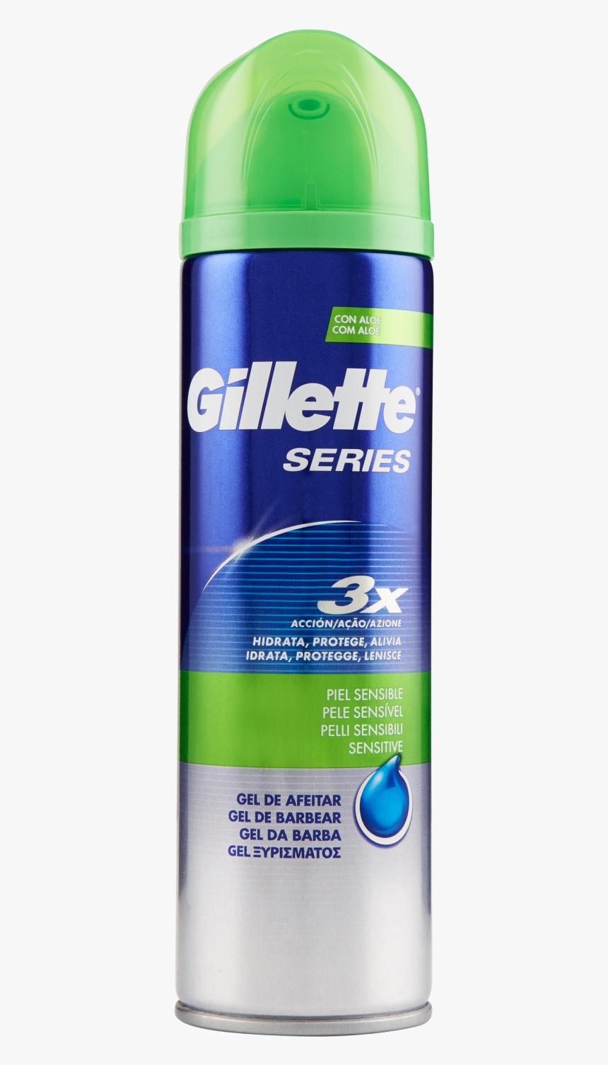 Series Gel Barba Aloe Pelli Sensibili - Gillette Gel Da Barba Pelli Sensibili, HD Png Download, Free Download