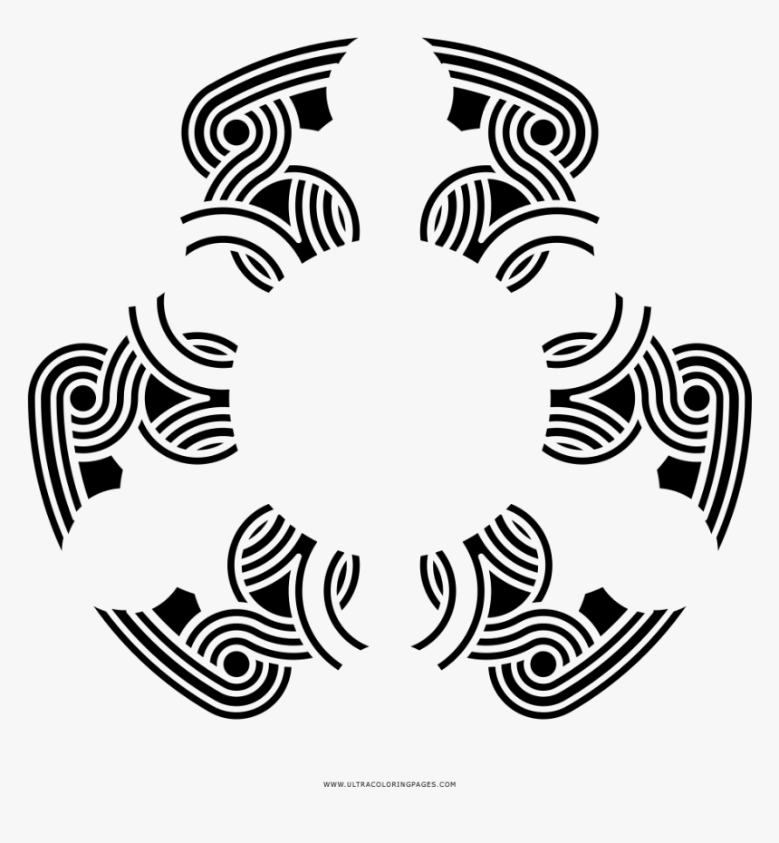 Islamic Pattern Coloring Page Transparent Greek Circle- - Greek Pattern Circle, HD Png Download, Free Download