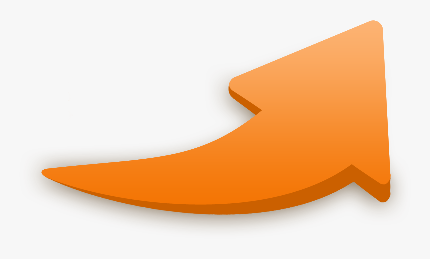 Arrow Png Free Pic - Orange Arrow No Background, Transparent Png, Free Download