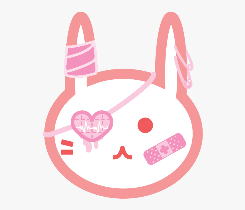 Creepy Cute Yami Kawaii Rabbit Bunny - Yami Kawaii Bunny, HD Png Download, Free Download