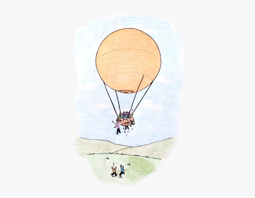 Cartoon By Alexa Gamo - Hot Air Balloon, HD Png Download, Free Download