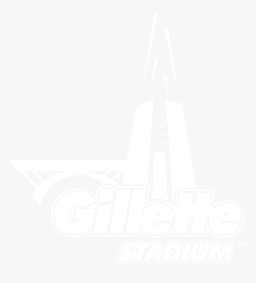 Transparent Stadium Clipart Black And White - Gillette Stadium Logo White, HD Png Download, Free Download