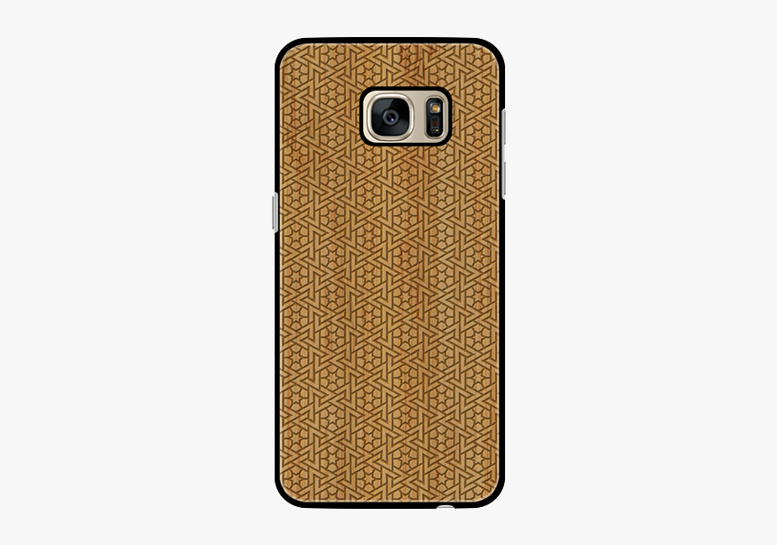 Islamic Pattern Wooden Engraved Cover Case For Samsung - Mobile Phone Case, HD Png Download, Free Download