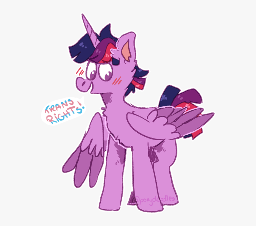 Twi Said Trans Rights Babey Twilight Sparkle - Cartoon, HD Png Download, Free Download