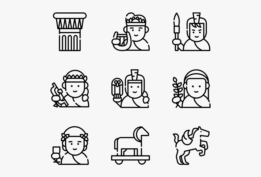 Greek Mythology - Food Icons Png, Transparent Png, Free Download