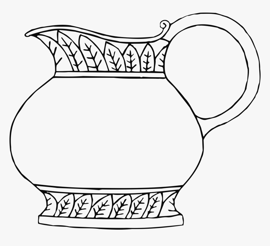 Line At Getdrawings Com Free For Personal - Jug Black And White Png, Transparent Png, Free Download