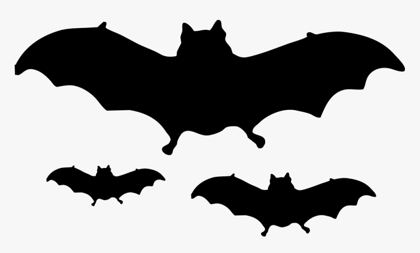 Bats Flying - Летучая Мышь Рисунок На Хэллоуин, HD Png Download, Free Download