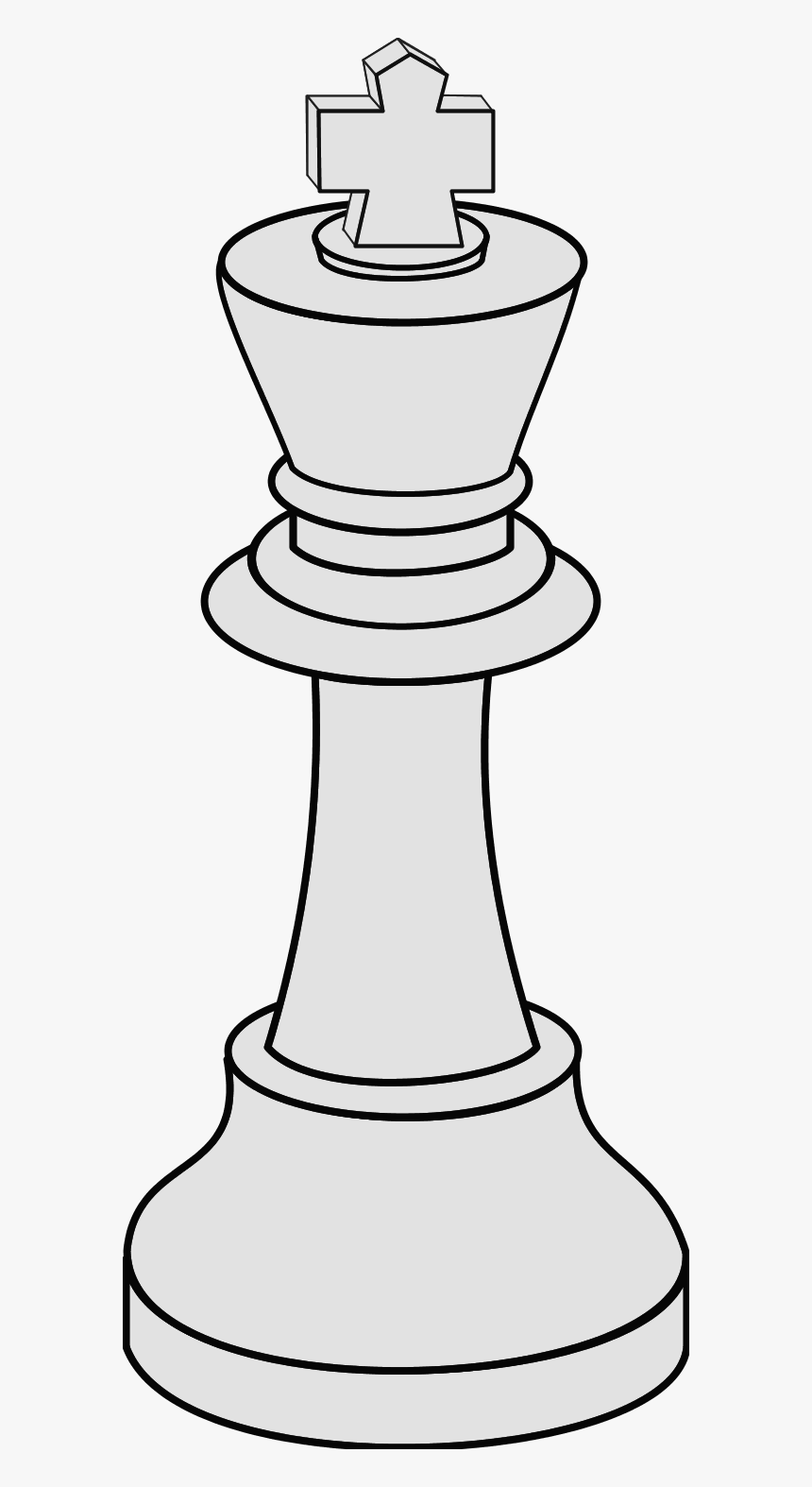 Drawing Chess King - Outline Of Chess Pieces, HD Png Download, Free Download