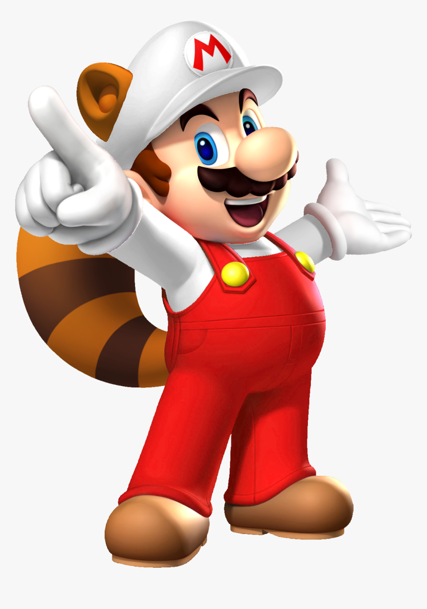 Mario Fire Raccoon Png Image - Mario Party 9 Mario, Transparent Png, Free Download