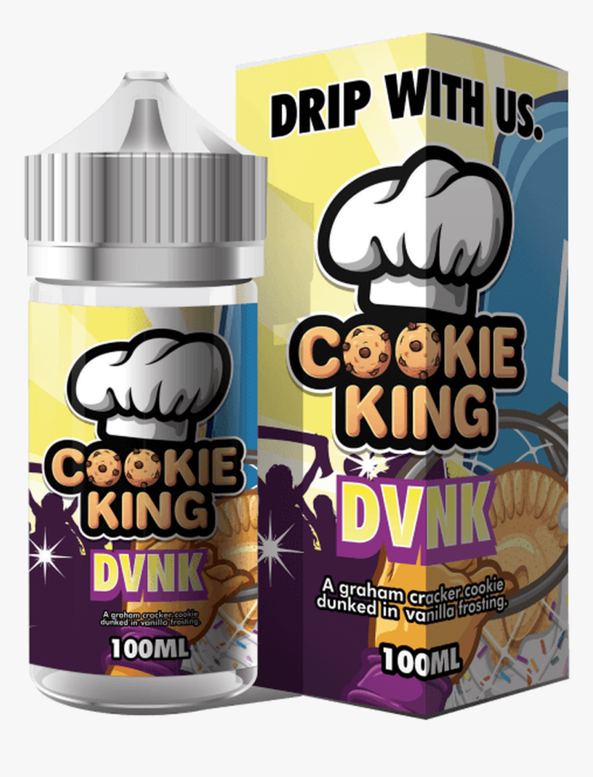 Cookie King - Dvnk 100ml - Cookie King Vape Juice, HD Png Download, Free Download