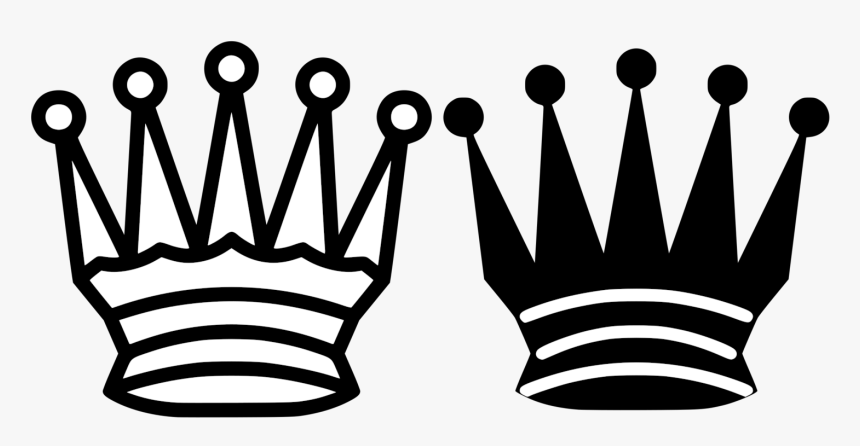 Chess Piece Queen King White And Black In Chess - Chess Black Queen Png, Transparent Png, Free Download
