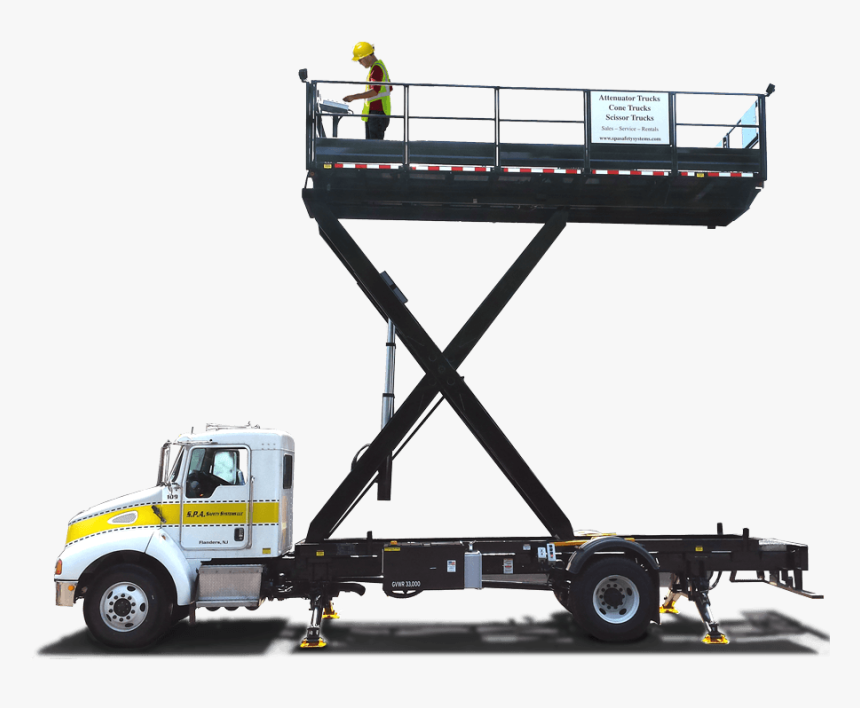 Tma Scissor Truck Features - Scissor Lift Truck, HD Png Download, Free Download